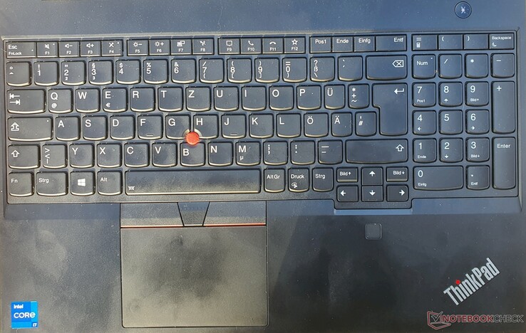 Área del teclado