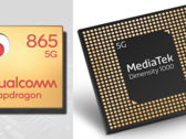 Qualcomm Snapdragon 865 contra MediaTek Dimensity 1000. (Fuente de la imagen: Gizguide/AnandTech - editado)