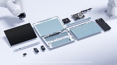 El Concept Luna de Dell no lleva cables ni adhesivos, lo que debería simplificar las reparaciones y actualizaciones. (Imagen de Dell)