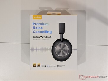 Embalaje de venta al por menor de los auriculares EarFun Wave Pro X.