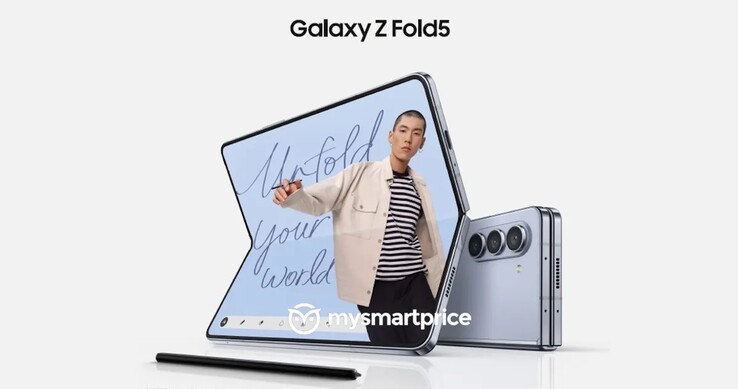 Material promocional del Samsung Galaxy Z Fold5. (Fuente de la imagen: MySmartPrice)