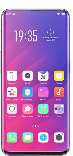 Prueba del Oppo Find X, unidad de prueba suministrada por tradingshenzhen