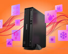 El ThinkCentre M75s Gen 6 pesa 4,8 kg y mide 336 x 300 x 89 mm.