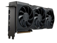 Tarjeta gráfica AMD Radeon con refrigeración por triple ventilador y múltiples salidas de pantalla, incluidas HDMI, DisplayPort y USB-C (Fuente de la imagen: Notebookcheck)