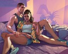 Ilustración oficial de GTA 6 que muestra a los dos protagonistas, Jason y Lucía. (Fuente de la imagen: Rockstar)