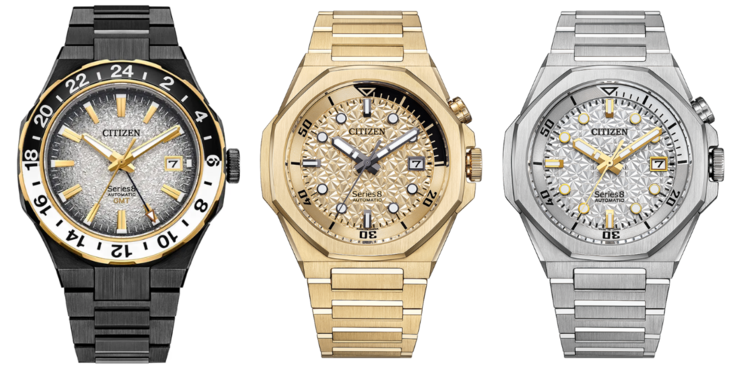 De izquierda a derecha: los relojes Citizen NB6035-55H, NB6062-52P y NB6060-58H. (Fuente de la imagen: Citizen)