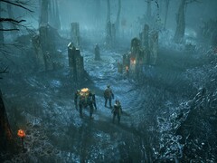 Una imagen que muestra un entorno de «Miasma Chronicles», actualmente con un 70 % de descuento en Steam.