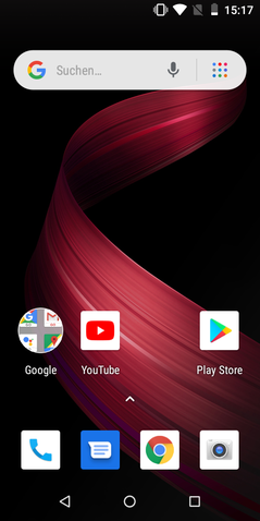 Pantalla de inicio predeterminada