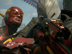 El clon de Flash se acerca sigilosamente a Deadshot en Escuadrón Suicida: Matar a la Liga de la Justicia (fuente de la imagen: SteamDB)
