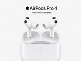 Imagen generada por IA de los AirPods Pro 4 con cámaras.