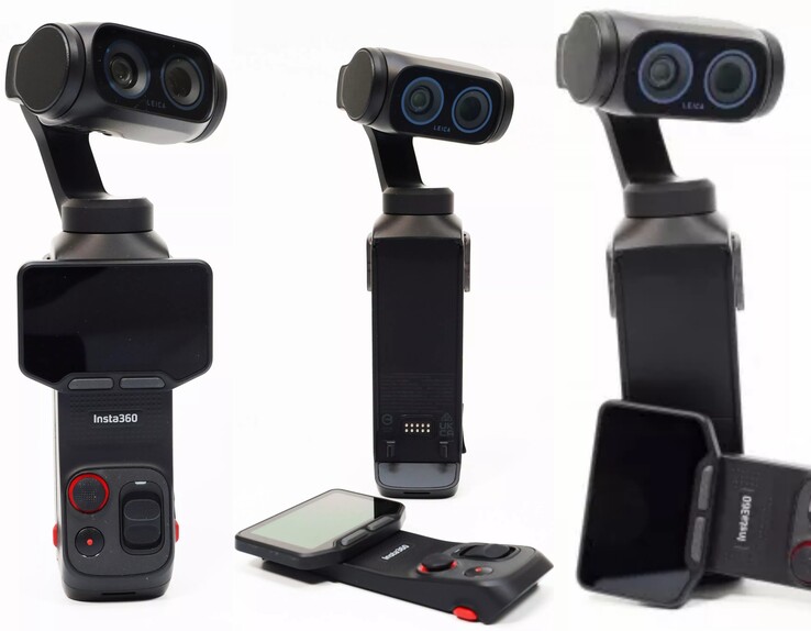 Las imágenes oficiales de la Insta360 Luna Ultra muestran el control remoto desmontable. La cámara también está disponible en blanco.