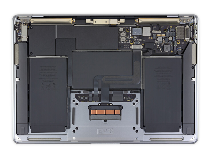 Sólo se puede sustituir la batería del MacBook Air con una CPU M1 (imagen: iFixit)