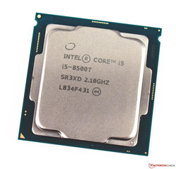 El procesador Intel Core i5-8500T para equipos de desktop. Dispositivo de prueba cortesía de caseking.de.
