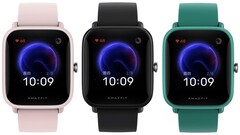 El Huami Amazfit Pop viene en rosa, negro y turquesa. (Fuente de la imagen: Huami - editado)