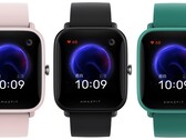 El Huami Amazfit Pop viene en rosa, negro y turquesa. (Fuente de la imagen: Huami - editado)