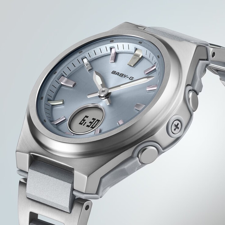 Los relojes de la serie Casio Baby-G BGA-3000 cuentan con una pantalla digital redonda