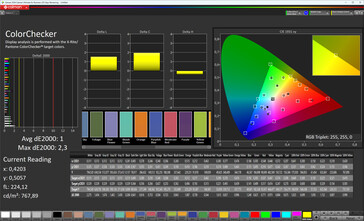 Precisión del color (perfil: Nature, espacio de color de destino: sRGB)