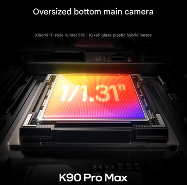 Cámara principal del Redmi K90 Pro Max (Fuente de la imagen: Xiaomi - machine translated)