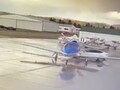 La llamada función beta "Smart Summon" provocó que un Tesla Model Y se estrellara contra la parte trasera de un avión que estaba aparcado en un aeródromo (Imagen: Smiteme)