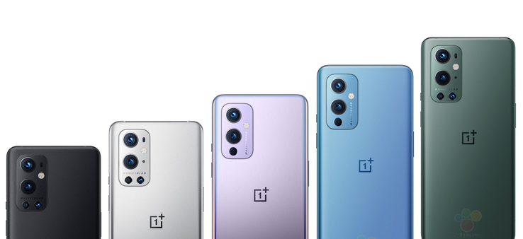 La serie OnePlus 9 se lanzará en cinco colores. (Fuente de la imagen: WinFuture)