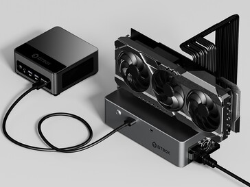 La base para GPU puede conectarse a mini PC (Fuente de la imagen: Gtbox)