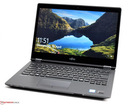 El Fujitsu LifeBook U748, provisto por Fujitsu Deutschland.