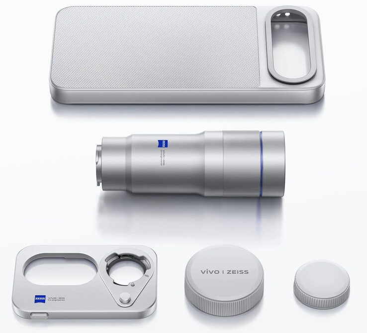 El kit extensor de teleobjetivo de la X300 FE incluye un estuche especial y una tapa para el objetivo, junto con el propio convertidor de teleobjetivo.