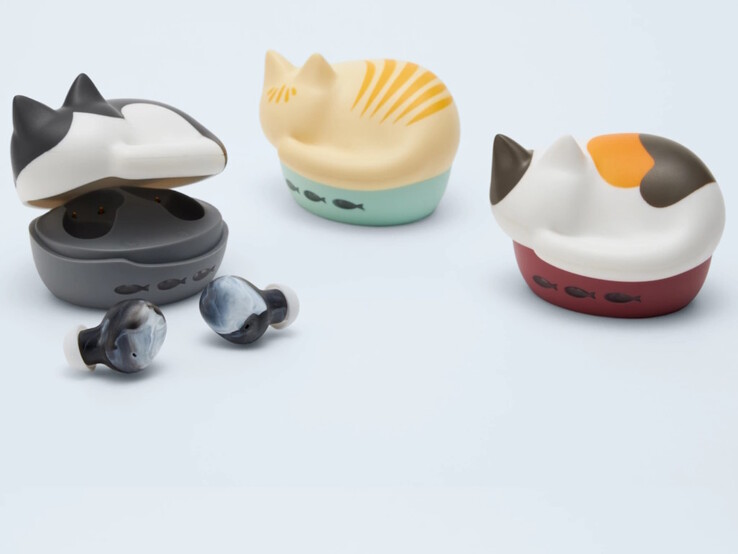 Los nuevos colores añadidos a la gama de auriculares Neko HP-C28BT son Hachiware, Chatora y Mike (de izquierda a derecha). (Fuente de la imagen: Radius)