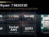 La AMD 9850X3D es la CPU de 8 núcleos para juegos más rápida del mundo hasta la fecha (fuente de la imagen: AMD)