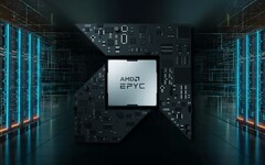 El AMD EPYC 9654 también puede presumir de 192 hilos y una caché L3 de 384 MB. (Fuente de la imagen: AMD - editado)