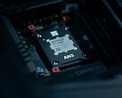 Primer plano de un procesador AMD Ryzen instalado en un zócalo de placa base AM5 (Fuente de la imagen: Atahan Demir vía Pexels)