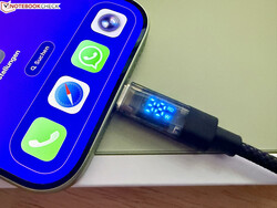 En la prueba, el iPhone 17 se carga con hasta 38 vatios.
