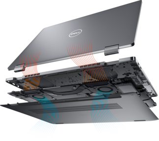 Dell Latitude 9440 2 en 1 - Refrigeración. (Fuente de la imagen: Dell)