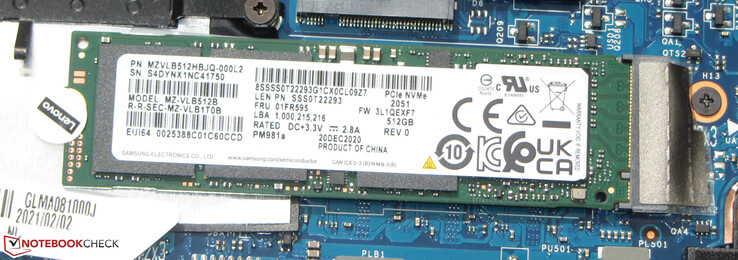 Se utiliza un SSD NVMe.