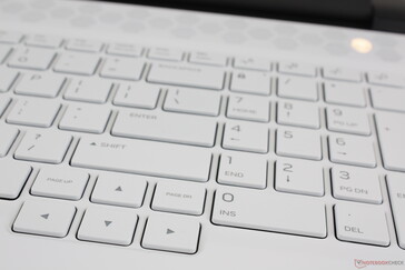 Teclas NumPad de tamaño completo con teclas direccionales más pequeñas