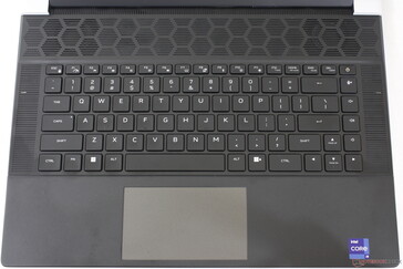 Todos los símbolos de las teclas se iluminan cuando la retroiluminación está activada, mientras que algunos símbolos secundarios permanecían apagados en los antiguos diseños de Alienware