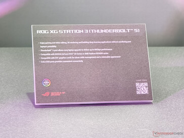 Principales características de la base eGPU Asus ROG XG Station 3 (Fuente de la imagen: Notebookcheck)