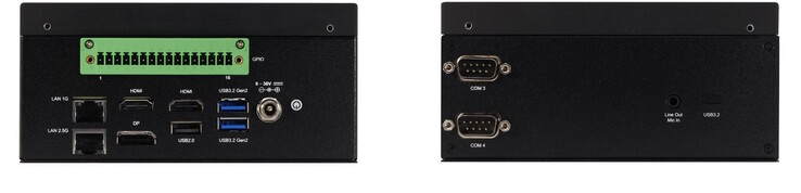 Los puertos serie también están a bordo (Fuente de la imagen: Aaeon)