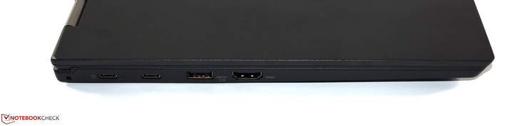 Lado izquierdo: USB 3.1 Gen 1 Type-C x2, USB 3.0 Type-A, HDMI