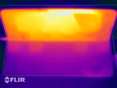 Prueba de esfuerzo de temperaturas superficiales (parte trasera con tapa)