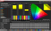 Colores mezclados, perfil: natural (ajustado por el usuario), espacio de color: DNI-P3