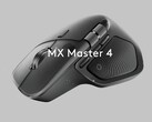 Captura de pantalla del vídeo teaser de MX Master 4S que muestra el ratón MX Master 4 negro
