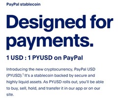 Ya está disponible la stablecoin de PayPal (Fuente: PayPal)