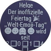 Mensaje de WhatsApp con emojis