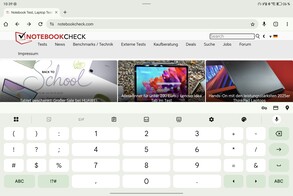 Teclado apaisado