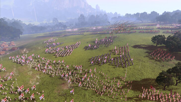 Una imagen que muestra un ejército en Total War: Three Kingdoms.