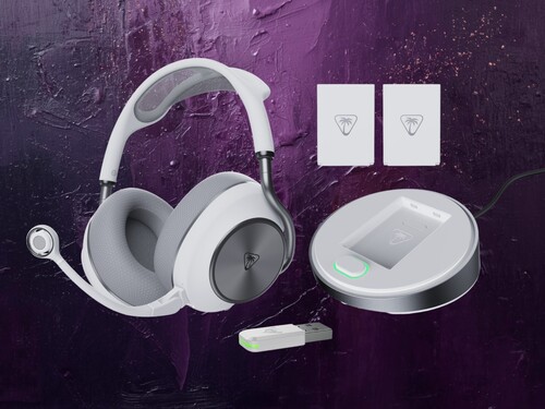 Contenido de la caja de los auriculares inalámbricos para juegos Turtle Beach Stealth Pro II