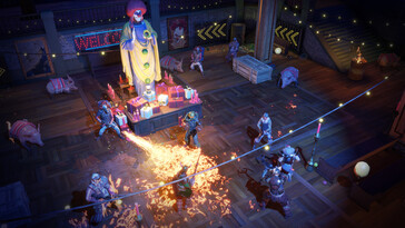 Una imagen que muestra una batalla contra varios enemigos en Wasteland 3.