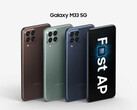 El Galaxy M23 5G y el Galaxy M33 5G tienen ambos grandes pantallas. (Fuente de la imagen: Samsung)