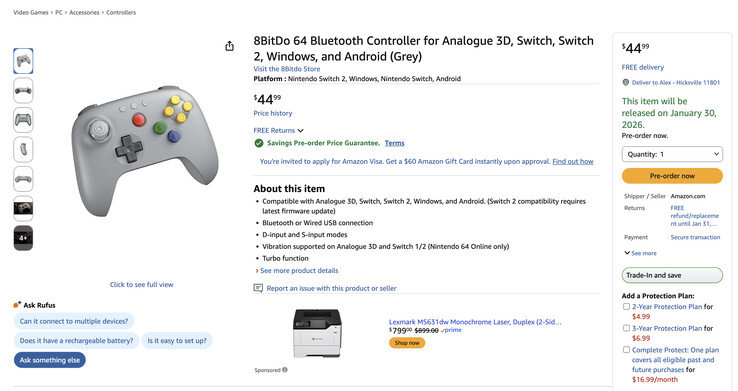 (Fuente de la imagen: 8BitDo)